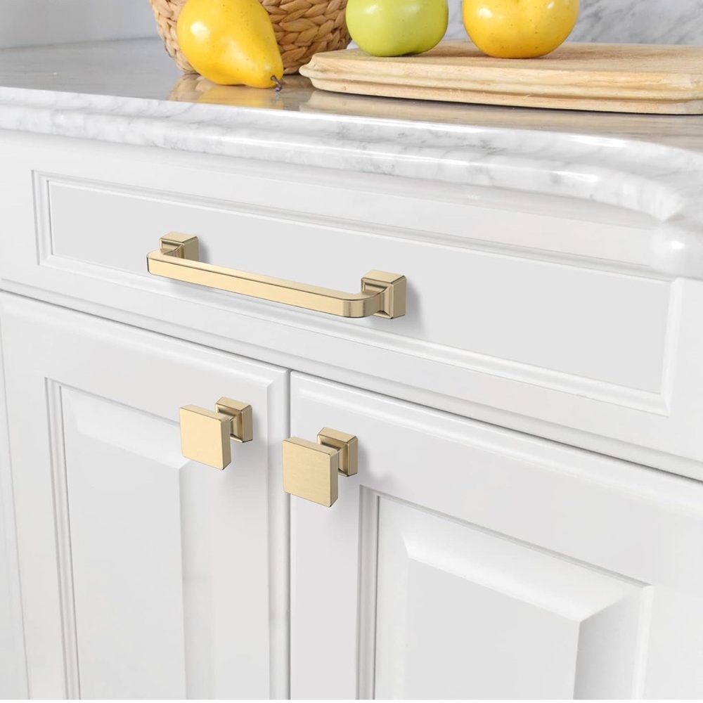 New Elegant Brushed Gold Cabinet Pulls Handle 5 inch (128mm)